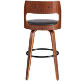 Rowland &amp; Archibald Munich Faux Leather Swivel Barstools