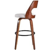 Rowland &amp; Archibald Munich Faux Leather Swivel Barstools