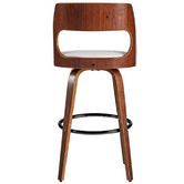 Rowland &amp; Archibald Munich Faux Leather Swivel Barstools