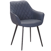 Rowland &amp; Archibald Toulouse Faux Leather Dining Armchairs