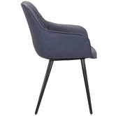 Rowland &amp; Archibald Toulouse Faux Leather Dining Armchairs