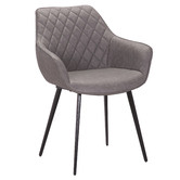 Rowland &amp; Archibald Toulouse Faux Leather Dining Armchairs