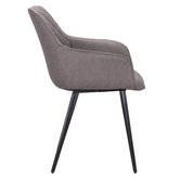 Rowland &amp; Archibald Toulouse Faux Leather Dining Armchairs
