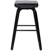 Rowland &amp; Archibald 70cm Vanya Faux Leather Swivel Barstools