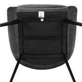 Rowland &amp; Archibald Daimyo Dusty Velvet Dining Chairs