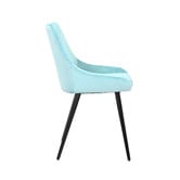 Rowland &amp; Archibald Daimyo Dusty Velvet Dining Chairs