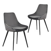 Rowland &amp; Archibald Daimyo Dusty Velvet Dining Chairs