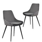 Rowland &amp; Archibald Daimyo Dusty Velvet Dining Chairs