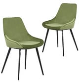 Rowland &amp; Archibald Daimyo Dusty Velvet Dining Chairs