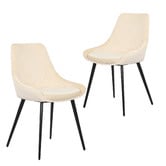 Rowland &amp; Archibald Solid Daimyo Dusty Velvet Dining Chairs