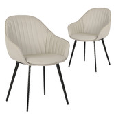 Rowland &amp; Archibald Elford Faux Leather Dining Chairs