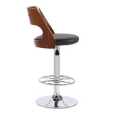 Rowland &amp; Archibald Waterloo Upholstered Adjustable Barstool