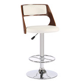 Rowland &amp; Archibald Waterloo Upholstered Adjustable Barstool