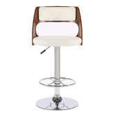 Rowland &amp; Archibald Waterloo Upholstered Adjustable Barstool