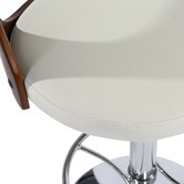 Rowland &amp; Archibald Waterloo Upholstered Adjustable Barstool