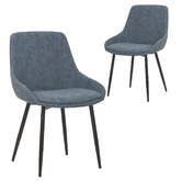 Rowland &amp; Archibald Lance Faux Leather Dining Chairs