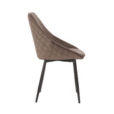 Rowland &amp; Archibald Khufra Velvet Dining Chairs