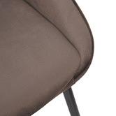Rowland &amp; Archibald Khufra Velvet Dining Chairs