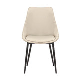 Rowland &amp; Archibald Khufra Faux Leather Dining Chairs