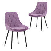 Rowland &amp; Archibald Elliana Velvet Dining Chairs