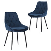Rowland &amp; Archibald Elliana Velvet Dining Chairs