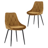 Rowland &amp; Archibald Elliana Velvet Dining Chairs