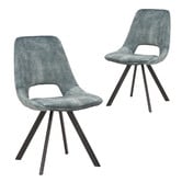 Rowland &amp; Archibald Lucas Velvet Dining Chairs