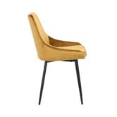 Rowland &amp; Archibald Daimyo Dusty Velvet Dining Chairs