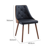 Rowland &amp; Archibald Sarah Faux Leather Dining Chair