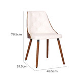 Rowland &amp; Archibald Sarah Faux Leather Dining Chair