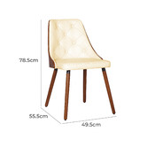 Rowland &amp; Archibald Sarah Faux Leather Dining Chair