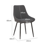 Rowland &amp; Archibald Daimyo Upholstered Dining Chairs