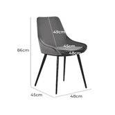 Rowland &amp; Archibald Daimyo Dusty Velvet Dining Chairs