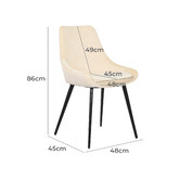Rowland &amp; Archibald Daimyo Dusty Velvet Dining Chairs