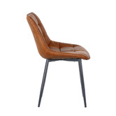 Rowland &amp; Archibald Alucard Faux Leather Dining Chairs