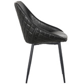 Rowland &amp; Archibald Khufra Faux Leather Dining Chairs