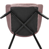 Rowland &amp; Archibald Daimyo Dusty Velvet Dining Chairs