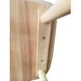 Rowland &amp; Archibald Natural Chinon Rubberwood Dining Chairs
