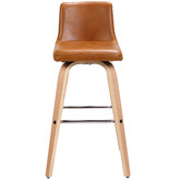 Rowland &amp; Archibald Ziggy Faux Leather Barstools