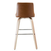 Rowland &amp; Archibald Ziggy Faux Leather Barstools