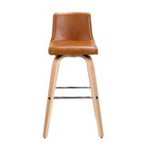 Rowland &amp; Archibald Ziggy Faux Leather Barstools