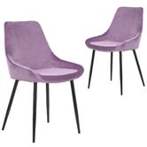 Rowland &amp; Archibald Daimyo Dusty Velvet Dining Chairs