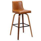 Rowland &amp; Archibald Marselle Faux Leather Barstools