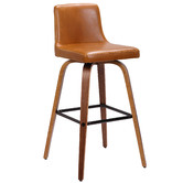Rowland &amp; Archibald Marselle Faux Leather Barstools