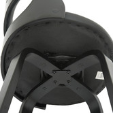 Rowland &amp; Archibald Zurich Modern Faux Leather &amp; Wood Barstools