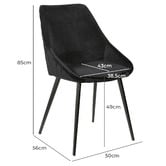 Rowland &amp; Archibald Khufra Velvet Dining Chairs