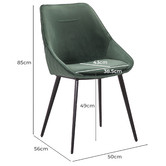 Rowland &amp; Archibald Khufra Velvet Dining Chairs
