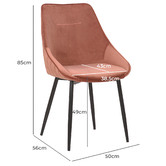 Rowland &amp; Archibald Khufra Velvet Dining Chairs