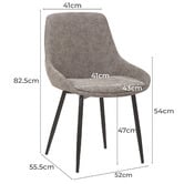 Rowland &amp; Archibald Lance Faux Leather Dining Chairs