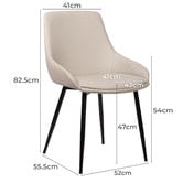Rowland &amp; Archibald Lance Faux Leather Dining Chairs